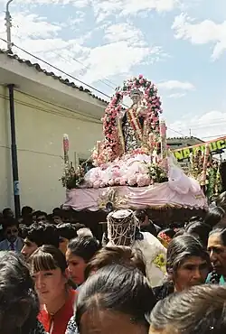 Procesión de Santa Rosa de Lima.