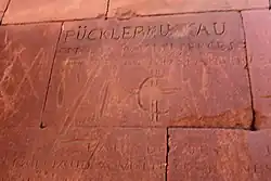 Grafiti del príncipe Hermann von Pückler-Muskau