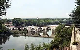 Vista lateral del puente, año 2010.