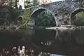 Puente Medieval de Fillaboa sobre el Río Tea en el Concello de Salvatierra de Miño