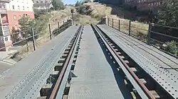 Puente de Hierro, en la Línea ferroviaria Segovia-Medina del Campo cruza el arroyo
