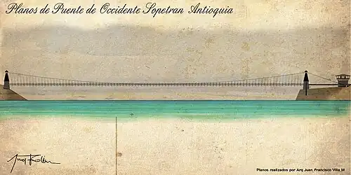 Puente de occidente plano