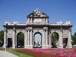 Puerta de Alcalá en Madrid, de Francesco Sabatini (1778)