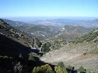 Vista norte desde el puerto de las Palomas.