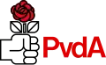 Marca del PvdA desde 1974 hasta 1991.