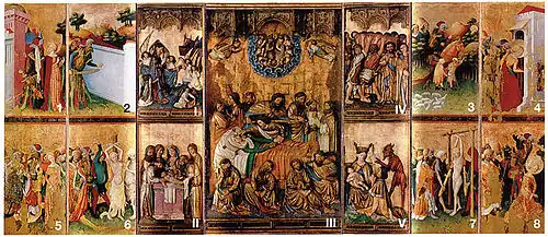 Retablo de Santa Bárbara, del Maestro Francke (1410-1415).