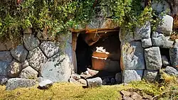 Un templo en Qollmay ruinas.