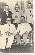 Ing. J. N. Quartino, Juan José de Soiza Reilly, Enrique de Rosas, Domingo Mercante, Juan Domingo Perón