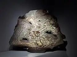 Cuarzo jaspe conocido como "máscara griega".