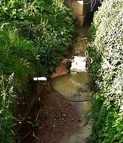 Canalización de la quebrada Quebraditas. En la cuenca del Guadalupe