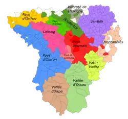 Regiones históricas de Bearne.
