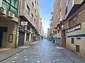 La calle en dirección sureste