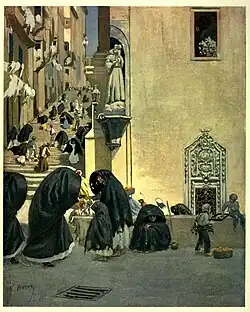 La iglesia en una ilustración de 1910
