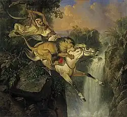 Último recurso, de Raden Saleh (1842).