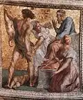 Fresco de Rafael, Stanza della Segnatura, Palacio Apostólico Vaticano (1511).