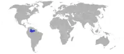 Distribución de la especie