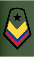Insignia de SP Sargento Primero Ejército de Colombia.