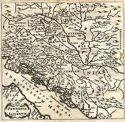 Mapa de 1661, Rascia en Banat y Sirmia.