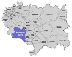 Posición de la ciudad en el distrito