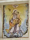 Retablo cerámico de San San José en calle San José 19