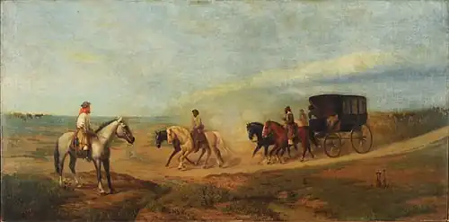 Recorriendo la estancia, 1865