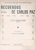 "Recuerdos de Carlos Paz", letra y música: Rafael M. Sánchez (1972)
