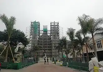 El templo en obras