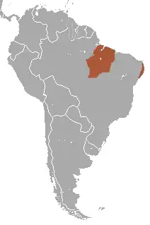 Distribución del Alouatta belzebul