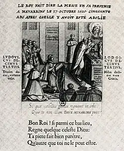 Restablecimiento de los católicos en Bearn, Melchior Tavernier, 1620