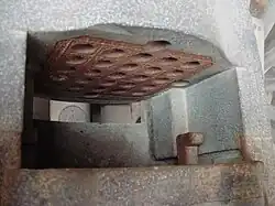 Detalle del lugar del bloque de la metrallera Reffye.