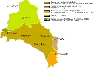 Cambios territoriales de Galicia (1772-1918)