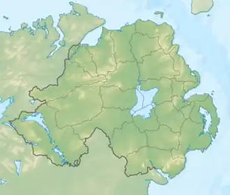 Isla Swan ubicada en Irlanda del Norte