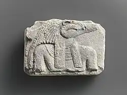 Fragmento de un relieve de Sobek; 400-30 a. C.