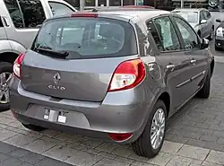 Renault Clio III Fase II, vista trasera (2009-2012)