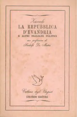 La repubblica d'Evandria (1625) de Ludovico Zuccolo (edición de 1944)