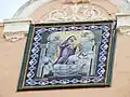 Retablo cerámico de San San José en calle Ramón y Cajal