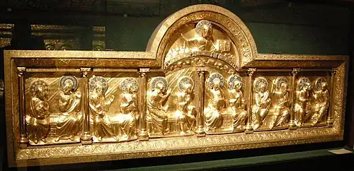 Retablo de la abadía de Stavelot (1160-1170), Musée National du Moyen-Âge, Paris
