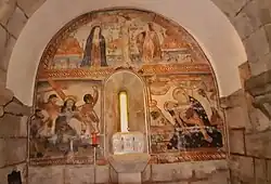 Retablo representando las escenas de la pasión de Cristo