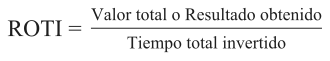 Cálculo del ROTI