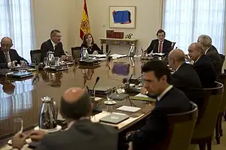 Reunión extraordinaria del Consejo de Ministros español del 3 de junio de 2014 en la que se aprobó el proyecto de ley orgánica de la abdicación.