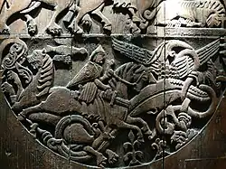 Detalle de la puerta de Valþjófsstaður