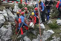 Rescate en Riesending 2014.