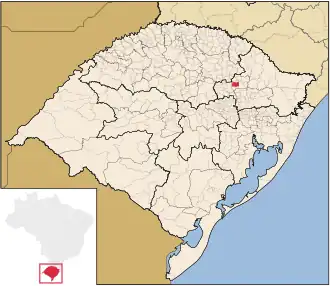 Localización del Municipio de Nova Bassano