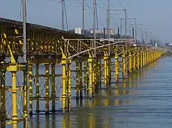 Detalle de la estructura del puente en 2013.