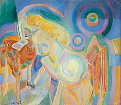 Mujer desnuda leyendo (1920), de Robert Delaunay, Museo de Bellas Artes de Bilbao