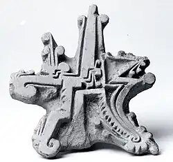 Sello manteño usado con achiote para adornar el cuerpo