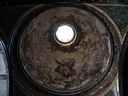 Fresco de la Cúpula por Luigi Garzi: El Padre Eterno en gloria entre ángeles