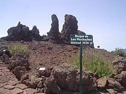 Parte superior de la cima.