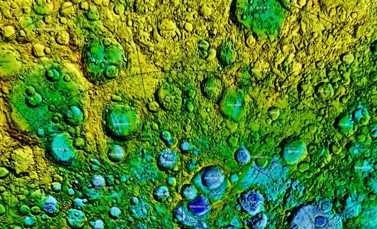 Localización de Stebbins (cuadrante inferior izquierdo de la imagen)