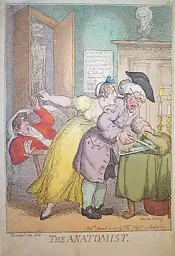 El Anatomista, Thomas Rowlandson, 1811